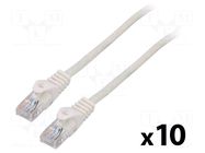 Patch cord; RJ45 plug,both sides; U/UTP; 5e; stranded; CCA; PVC LANBERG