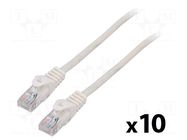 Patch cord; RJ45 plug,both sides; U/UTP; 5e; stranded; CCA; PVC LANBERG