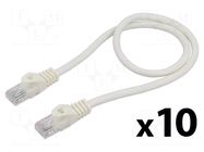 Patch cord; RJ45 plug,both sides; U/UTP; 6; stranded; CCA; PVC LANBERG