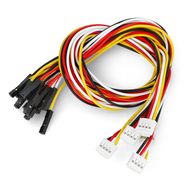 Grove - a set of 5 wires 4-pin 2mm - female wires 2.54mm/30cm