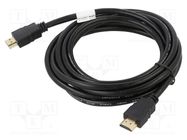 Cable; HDMI 1.4; HDMI plug,both sides; PVC; 3m; black; 30AWG LANBERG