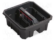 Cargo tool tray; black; CARGO PLUS; 300x300x133mm; CARGO PLUS 30 KISTENBERG