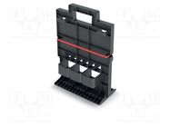 Cargo tool tray; black; MODULAR SOLUTION; 304x85x333mm KISTENBERG