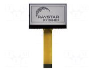 Display: LCD; graphical; 128x64; COG,FSTN Positive; 80x54x9.5mm RAYSTAR OPTRONICS