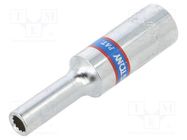 Socket; 12-angles,socket spanner; 1/4"; Socket bit length: 50mm KING TONY