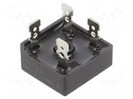 Bridge rectifier: single-phase; Urmax: 1kV; Ufmax: 1.1V; If: 35A FAGOR