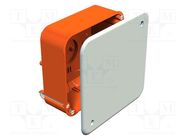 Enclosure: junction box; X: 105mm; Y: 105mm; Z: 50mm; IP30; deep OBO BETTERMANN