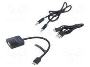 Converter; Full HD 1080p; 0.15m; black; ABS; black VENTION