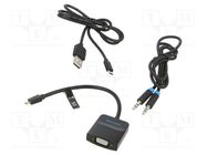 Converter; 0.15m; black; Support: 1080p; black; Enclos.mat: ABS VENTION