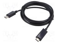 Adapter cable; DisplayPort 1.1; DisplayPort plug,HDMI plug; 3m LANBERG