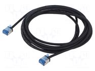 Patch cord; U/FTP; Cat: 6a; RJ45 plug,both sides; stranded; Cu; 3m GOOBAY