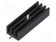 Heatsink: extruded; grilled; SOT32,TO220; black; L: 35mm; W: 11.8mm FISCHER ELEKTRONIK