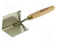 Trowel; angular; W: 60mm; stainless steel; Size: 90mm SOLID TOOLS