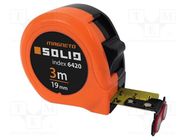 Measuring tape; L: 3m; Width: 19mm SOLID TOOLS