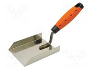 Trowel; angular; stainless steel; 110mm; Handle material: 2K SOLID TOOLS