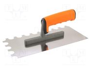 Notch trowel; L: 270mm; W: 130mm; Handle material: 2K,composite SOLID TOOLS