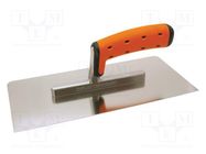 Finishing trowel; rounded edges; L: 270mm; W: 130mm SOLID TOOLS