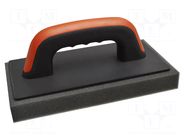 Finishing trowel; with sponge; L: 250mm; W: 130mm; Thk: 30mm SOLID TOOLS