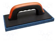 Finishing trowel; with rubber; W: 130mm; Ø: 250mm; Thk: 18mm SOLID TOOLS