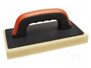 Finishing trowel; with sponge; L: 250mm; W: 130mm SOLID TOOLS