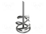 Mixer; 80mm; for mortar; Mounting: hexagonal SOLID TOOLS