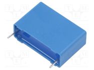 Capacitor: polyester; 0.33uF; 220VAC; 630VDC; 27.5mm; ±10%; THT EPCOS