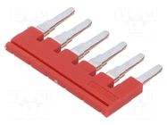 Comb bridge; red; terminals: 6; 6mm PHOENIX CONTACT