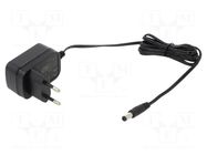 Power supply: switching; mains,plug-in; 12VDC; 0.5A; 6W; 80.19% POS