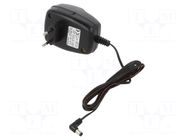 Power supply: transformer type; mains,stabilised,plug-in; 12VDC ABASCO