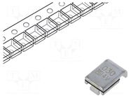 Fuse: PTC polymer; 300mA; 60VDC; PCB,SMT; 6.73x5.44mm; brass; PFSM SCHURTER