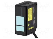 Sensor: laser; Range: 98.3mm; diffuse-reflective; IP rating: IP67 AUTONICS