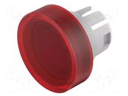 Actuator lens; 16mm; 51; red; plastic; Face dim: Ø15.8mm EAO