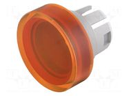 Actuator lens; 16mm; 51; orange; plastic; Face dim: Ø15.8mm EAO