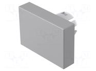 Actuator lens; 16mm; 51; grey; plastic; Face dim: 15.3x21.5mm EAO