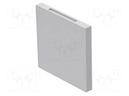 Actuator lens; 16mm; 92; grey; plastic; Face dim: 13.2x13.2mm EAO