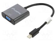 Adapter; DisplayPort mini plug,VGA female; DisplayPort 1.2 LANBERG