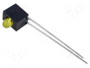 LED; in housing; 3mm; No.of diodes: 1; yellow; 2mA; Lens: diffused MARL