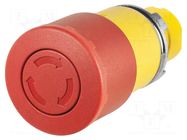 Switch: emergency stop; 22mm; Stabl.pos: 2; red; none; IP65; 46 EAO