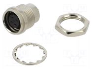 Connector: circular; socket; female; HR25; 1A; PIN: 4; straight HIROSE