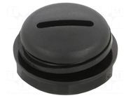 Stopper; -35÷85°C; Size: M16; black; EPDM; UL94V-2 TECHNO