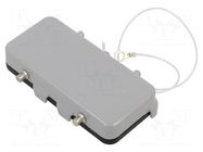 Protection cover; size 77.27; for double latch; IP66; C-TYPE ILME