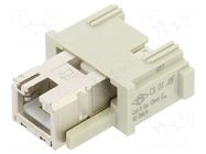 Connector: HDC; module; female; MIXO; Modules: 1; Cat: 6 ILME