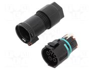 Connector: AC supply; snap-on; female; TH389; 23mm; 0.25÷1.5mm2 TECHNO