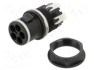 Connector: AC supply; snap-on; male; TH389; 23mm; 0.25÷1.5mm2; 500V TECHNO