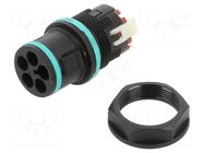 Connector: AC supply; snap-on; male; TH389; 23mm; 0.25÷1.5mm2; 500V TECHNO