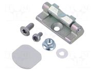 Hinge; Kit: nut,hinge,end cap,screw RITTAL