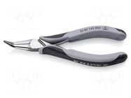 Pliers; curved; ESD; for electronics; 145mm KNIPEX