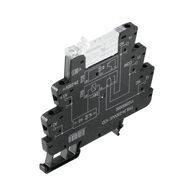 Relay module, 24…230 V UC ±10 %, Green LED, Rectifier, 1 CO contact (AgNi) , 250 V AC, 6 A, Screw connection Weidmuller