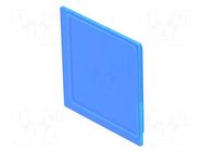 Actuator lens; 16mm; 92; blue; plastic; Face dim: 12x12mm EAO