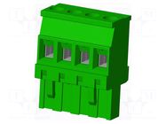 Connector: pluggable terminal block; plug; female; TS; 15A; 300V AMPHENOL ANYTEK